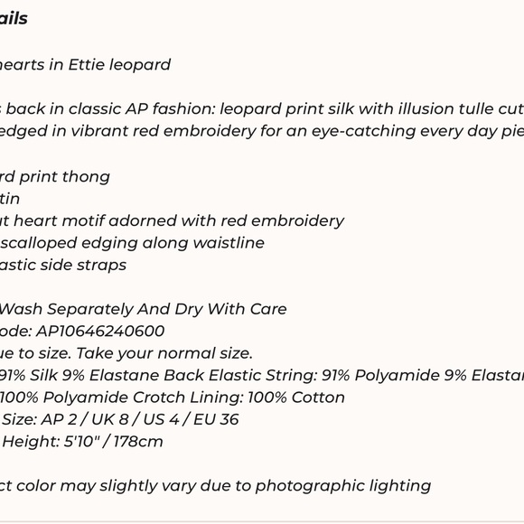 Heart Leopard/Red Thong(s) - Picture 6 of 7